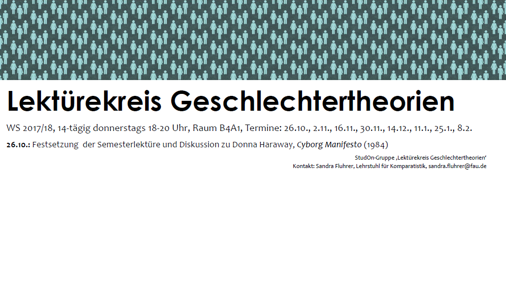 Zum Artikel "Lektürekreis Geschlechtertheorien"
