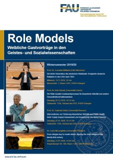 Zum Artikel "Ankündigung – Vortragsreihe „Role Models. Weibliche Gastvorträge in den Geistes- und Sozialwissenschaften“"